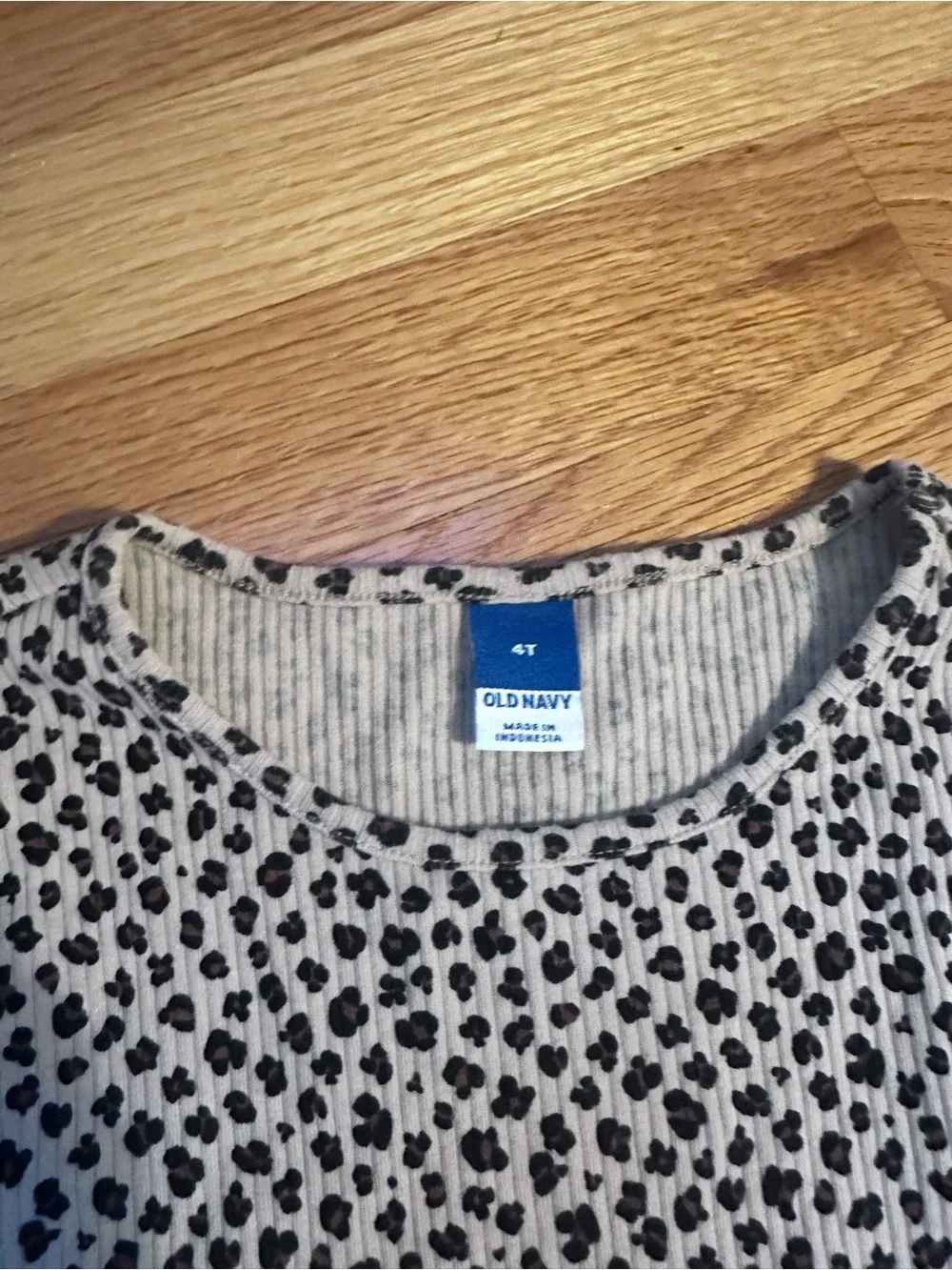 Old Navy Cream Dress with Black Heart Print